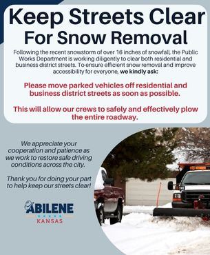 Snow Removal PSA Newsflash